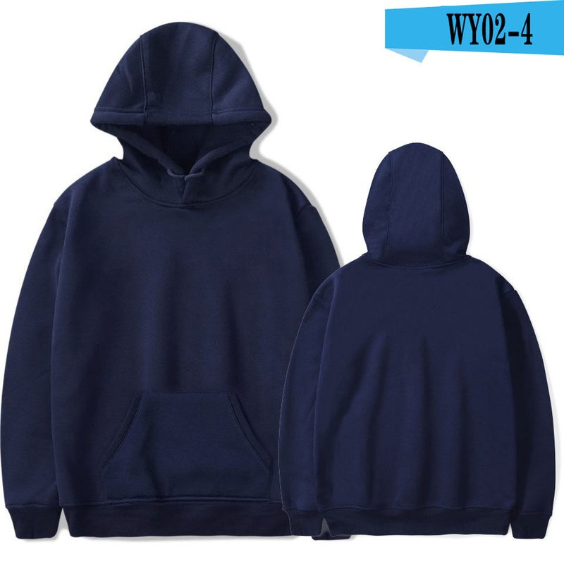 Blank Men'S Sweater Overalls Fleece-Lined Pullover Men'S And Women'S Solid Color Hooded Jacket New 2022 - Image 1