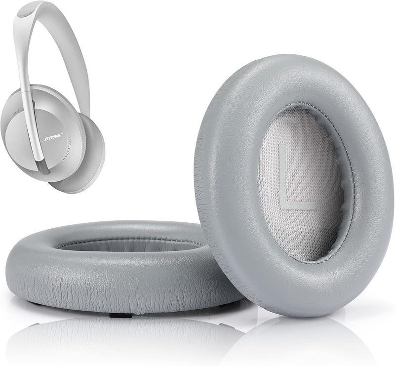 Cypher.V وسادات أذن بديلة، غطاء وسادات للأذن لسماعات Bose 700 المانعة للضوضاء NC700 فوق الأذن (رمادي) - Image 1