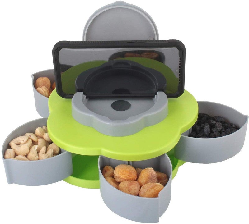 Rosaline Rosaline Smart Candy Box Candy Box Flower Candy Box Smart Box Serving Container with Phone Holder serving Tray Color May Vary  - Image 2