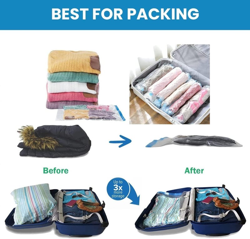 BS B&S Vacuum Storage Bag with Hand Pump - 60x80cm - Image 4