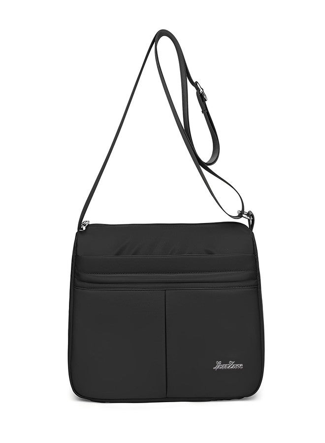WITERY Crossboby Bags for Women Waterproof Multi-Pocket Nylon Crossboby Purse Ladies Casual Medium-Size Purses Shoulder Handbags Lightweight Pocketbooks Hobo Messenger Bags for Work Travel - Image 1