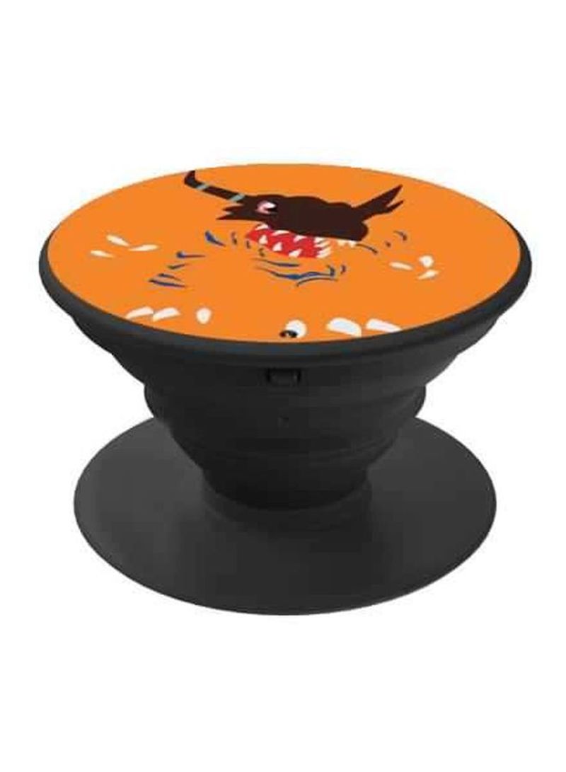 RKN Printed Pop Socket Phone Holder Black/Orange/Brown - Image 2