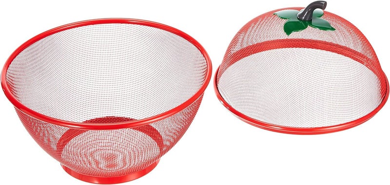 TAGROCK Apple Shape Steel Net Multipurpose Fruits & Vegetables Storage Basket Rice Stainer for Kitchen, Pack of 1, Assorted Color - Image 5