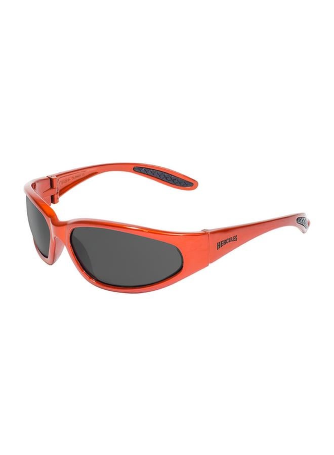 Hercules 1 Shatterproof Motorcycle Safety Sunglasses Orange and Smoke HERC 1 ORG SM