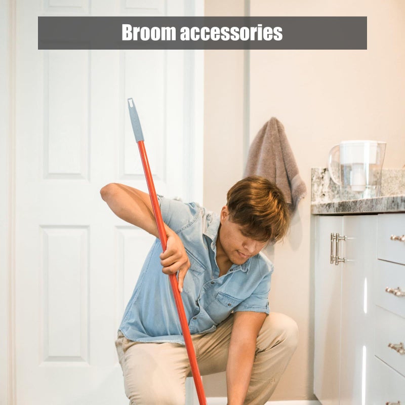 Push Broom Handle Grip Sleeve 19mm Replacement Stick End Caps Set Of 2 Light Green Sturdy Sweeping Accessory For Home And Commercial Cleaning - Image 5