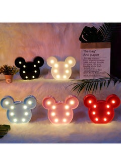 Generic Holiday Lamp Mickey Mouse LED Lamp Mickey Animal Modeling Lamp Creative Bedroom Bedside Decoration Lamp Cross-border-Specifications:White Unicorn-Power:Battery Type  - Image 5
