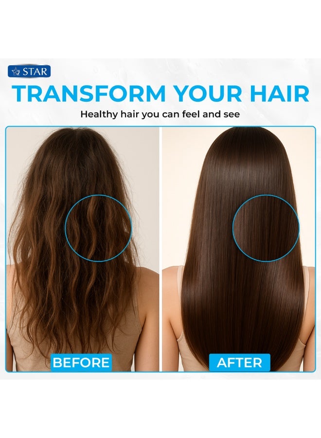 SZ Star Coconut Oil For Hair Growth – Daily Moisturizing Hair Oil – Nourishing & Hydrating Formula for Soft, Shiny Hair – Repairs Damage, Controls Frizz, and Boosts Hair Health – For All Hair Types (200ml) - Image 5