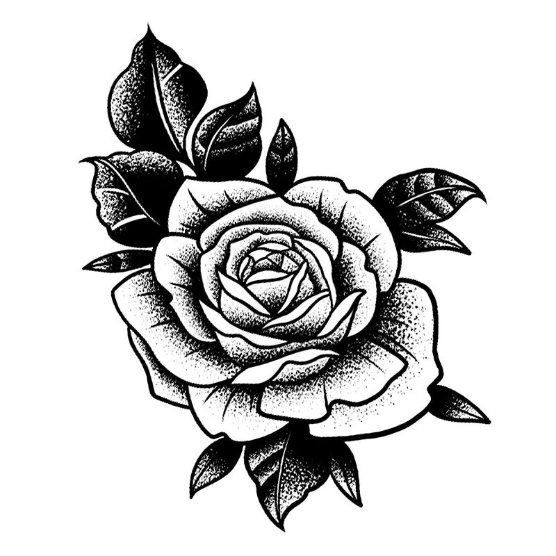 INKARTLINK Tattoo Tech, 2 Sheets Large Semi Permanent Tattoo, Adult Art Design Temporary Tattoos, Lasts 1-2 Weeks, Waterproof, Realistic Look, No Adhesive, No Reflection (Ink Flower Design) - Image 3