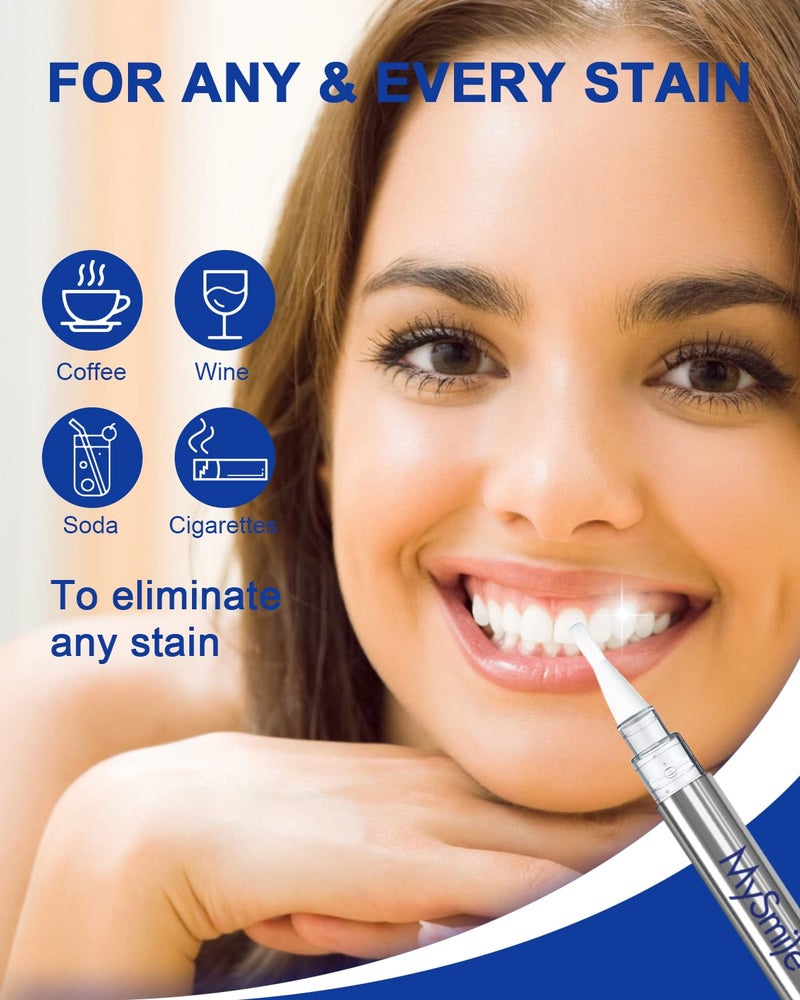 MySmile Non-Sensitive Teeth Whitening Pen Mint Gel Enamel Safety 8ML 30+ Treatments Fast Remove 20 Years of Stains Care Oral Bright Smile Alternative Teeth Whitening Strips ï»¿ - Image 2