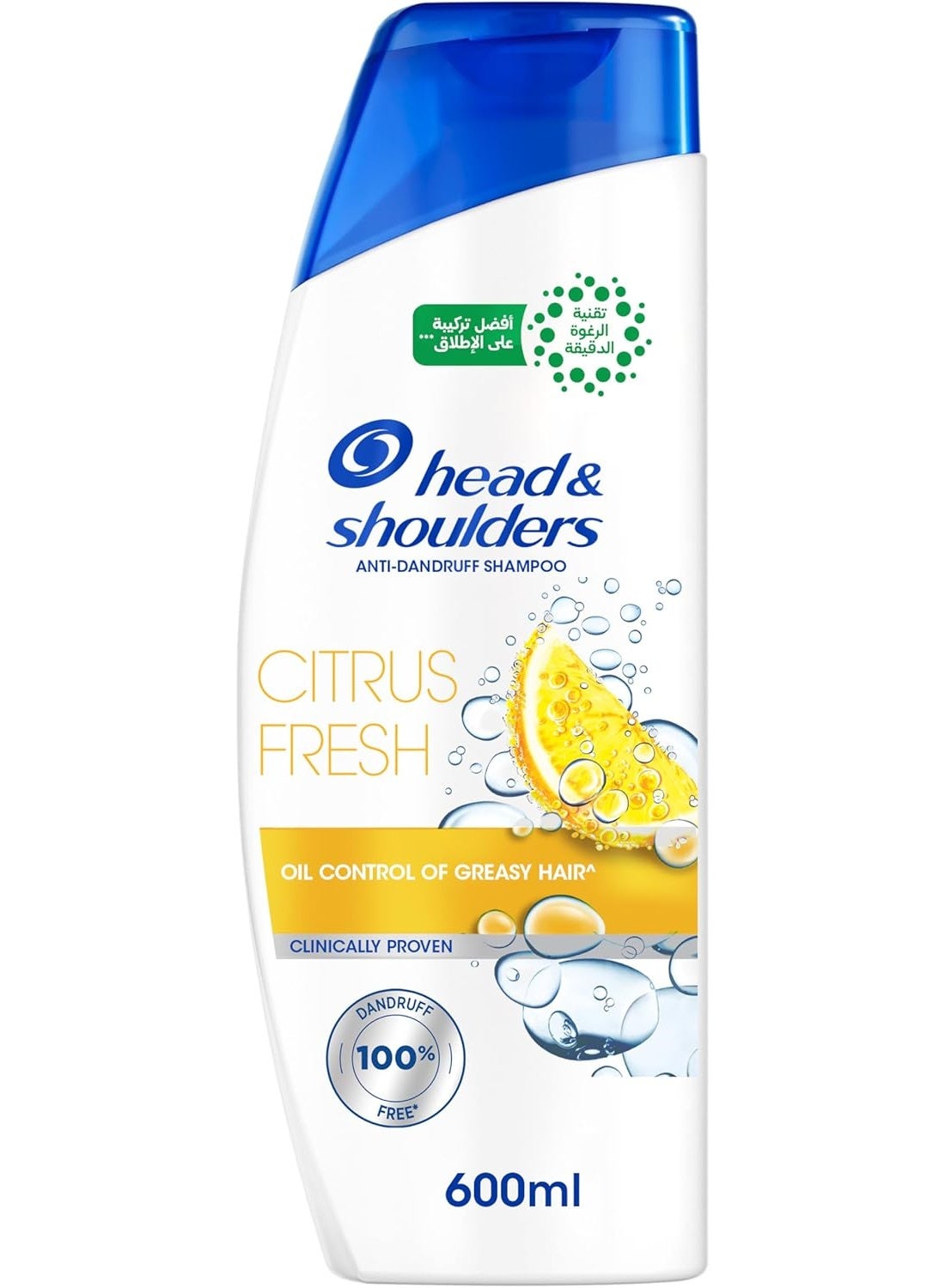 Head & Shoulders Citrus Fresh Anti-Dandruff Shampoo for Greasy Hair, 600 ml
