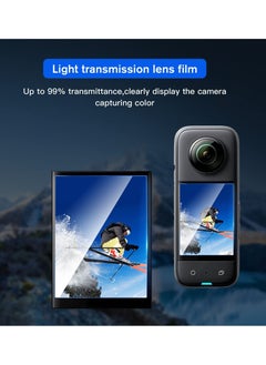 KASTWAVE Insta360 X3 Curved Screen Protector, Flexible TPU Curved Film (4-Pack)  - Image 3