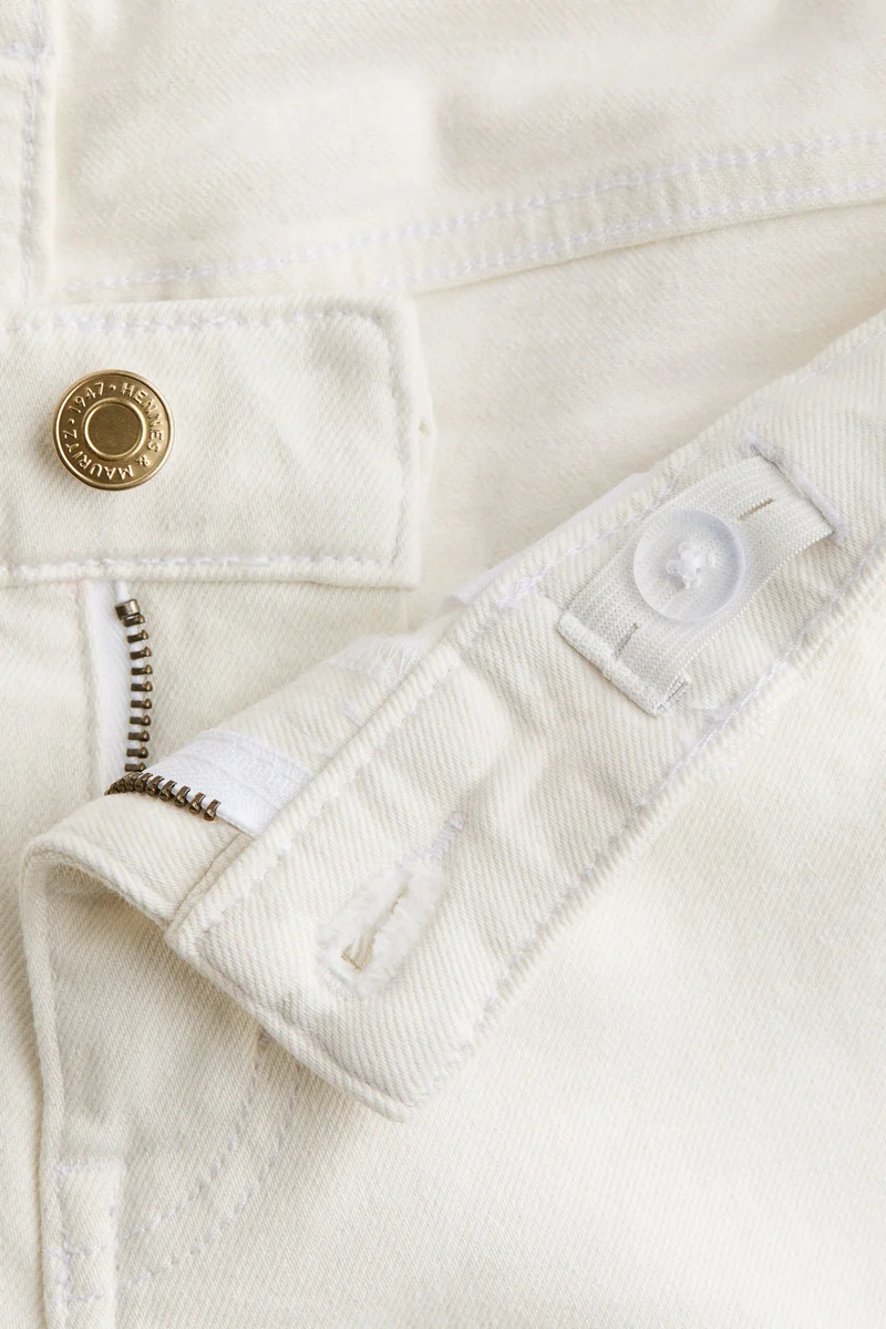 H&M MAMA Wide Low Waist Ankle Jeans