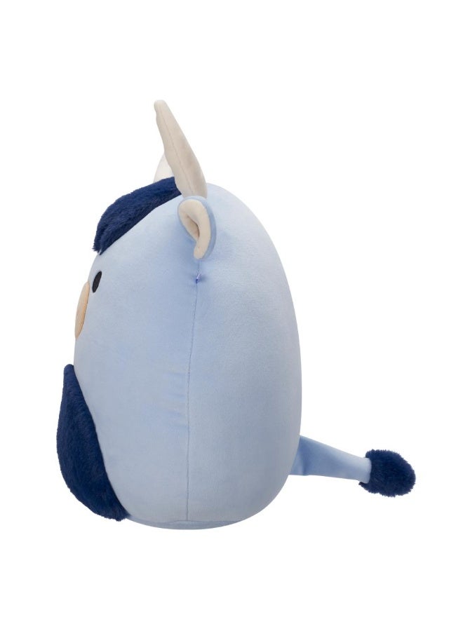 Squishmallows SQCR - دمية قماشية متوسطة (12" سكويشمالو) (تورو - بقرة هايلاند زرقاء مع بطن ز fuzzy أزرق)  - Image 4