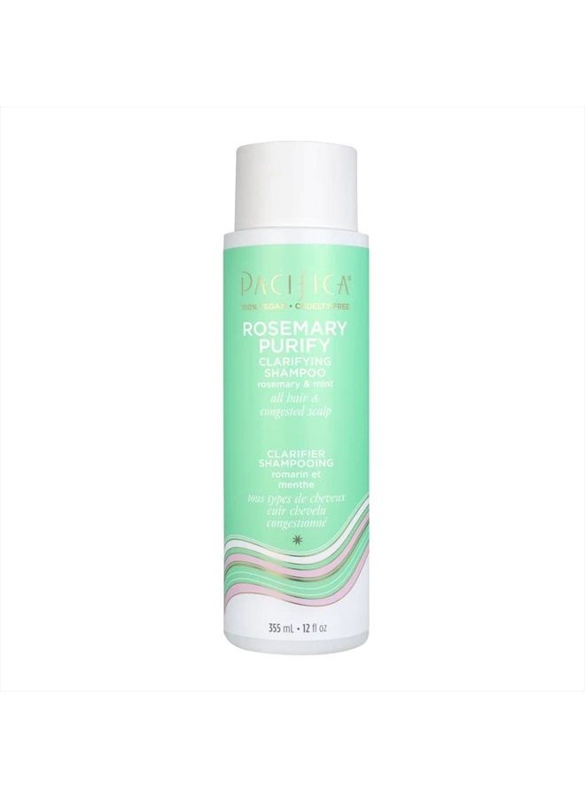 Pacifica Beauty, Rosemary Purify Invigorating Shampoo + Conditioner Set, Detox Scalp and Hair from Product Buildup & Excess Oil, Vegan & Cruelty Free, Sulfate + Silicone Free (Packaging May Vary) - Image 2