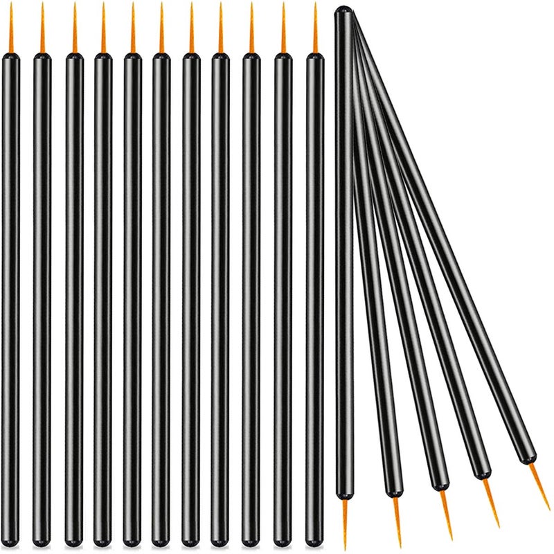 KINGMAS 100 Pack Eyeliner Brush, Disposable Ultra-fine Point Eyeliner Applicator Cosmetic Eye Wands Eye Liner Makeup Tool - Image 1