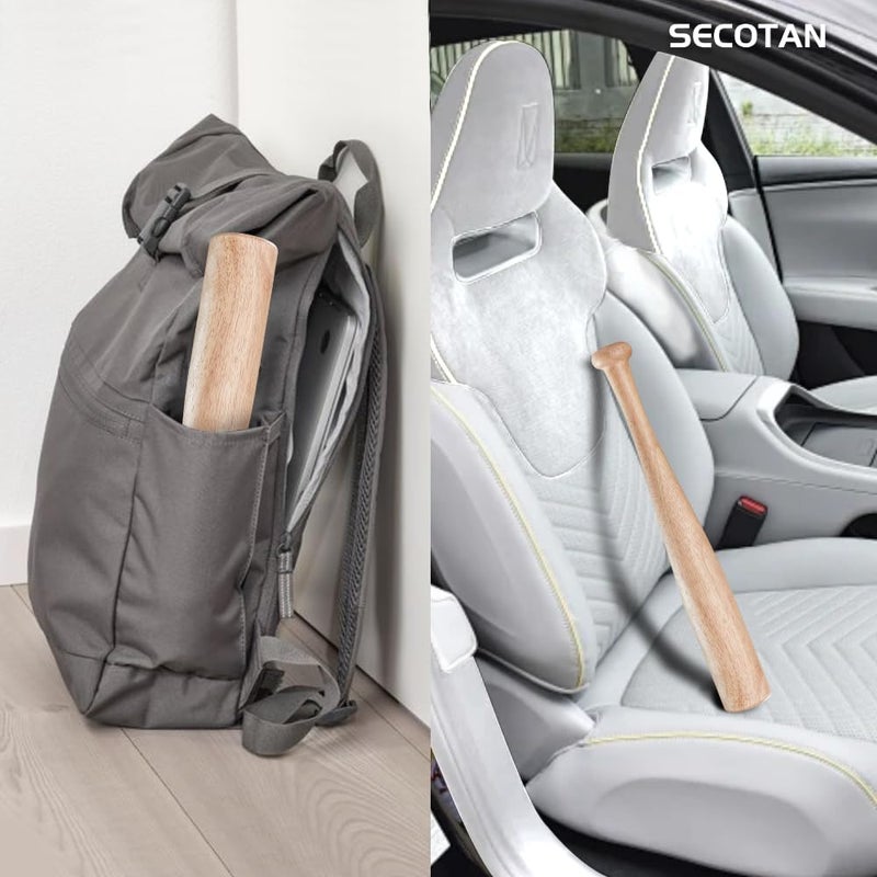 Secotan Wood Baseball Training Bat - Durable and Sturdy Wooden Bat - Ideal for Softball Hitting Practise - Versatile Design Bats (Clear Wood, 17 Inch) - Image 5