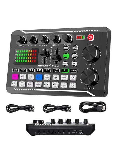 Professional Audio Mixer, SINWE Live Sound Card and Audio Interface with DJ Mixer Effects and Voice Changer,Podcast Production Studio Equipment, Prefect for Streaming/Podcasting/Gaming