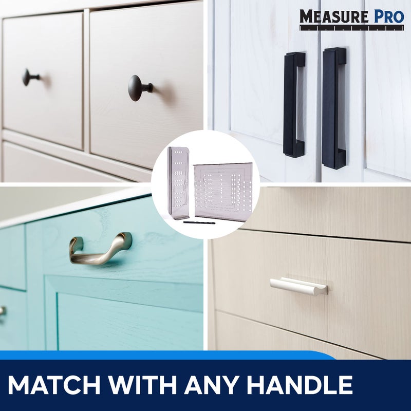 MeasurePro Cabinet Door & Drawer Hardware Installation Template Kit Made in The USA - Image 4