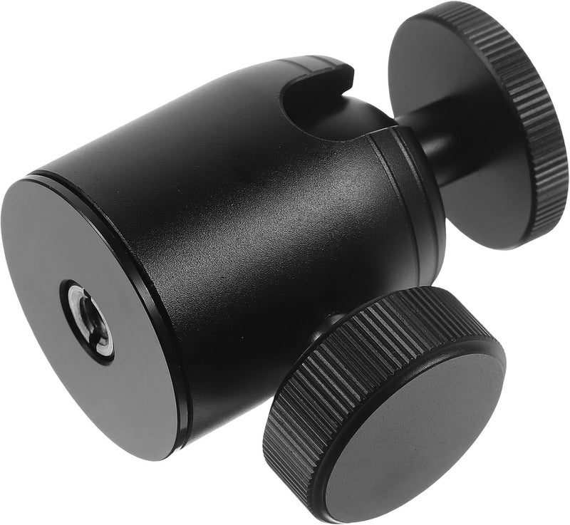 Ball Head Tripod Mount Adapter Clamp for DSLR Camera and Smartphone, 360° Rotatable Mini Camera Bracket with Light Stand Compatibility for Live Streaming and Photography - Image 1