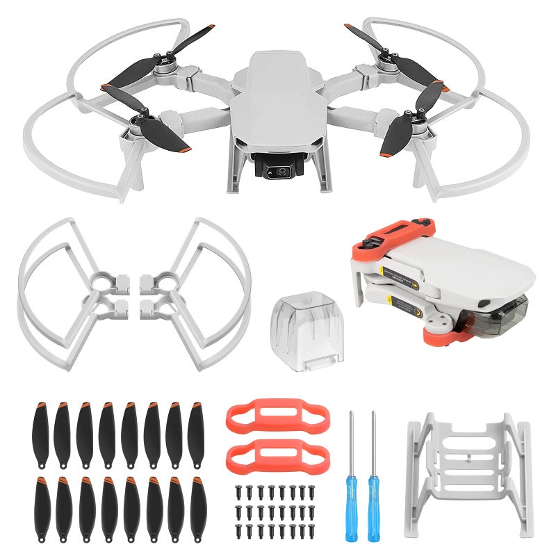 Generic Craznick Propellers for DJI Mini 4K/Mini 2 SE/Mini SE/Mini 2 Blades Protectors Landing Gear Legs Extensions Propeller Holder Strap Gimbal Cover for DJI Mavic Mini 2 SE 4K Drone Accessories Set  - Image 1