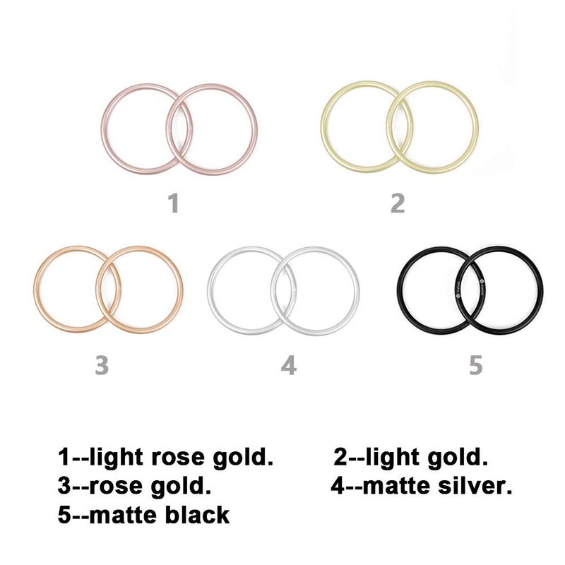 TOPIND 3 inch Aluminum Rings for Baby Slings and Baby Carrier, Sling Rings Wraps Carriers Durable Anodized Aluminum Rings Lead and Nickel Free, lab Tested for Strength and Safety (Matte Black) - Image 3