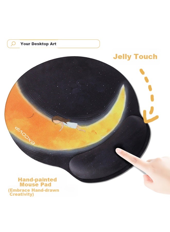 Exco Mouse Pad Wrist Rest Silicone Mouse Cushion Extra Large Thick Size Wrist Support Computer Office Mouse Pad For Women Dongying Gaming Wrist Pad 14644 - Image 4