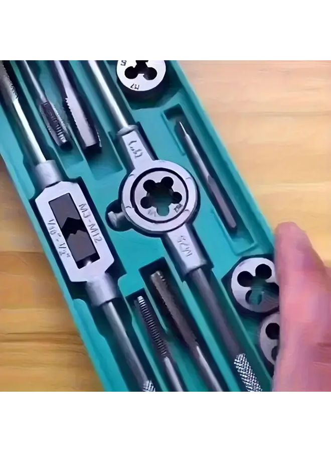 5pcs Stainless Steel Tap And Die Set Metric M3 M8 For Metalworking Repair - Image 1
