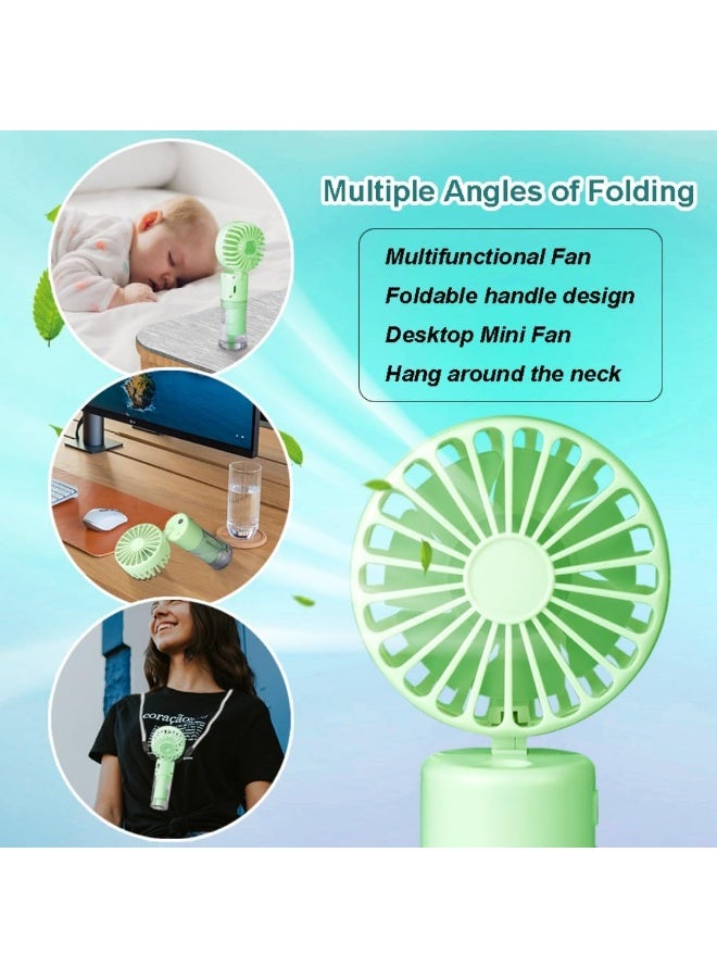 general Handheld Misting Fan，Rechargeable Battery Operated ，Portable 4 Speeds & 55ml 360° Swiveling Personal Fan for Travel Camping Outdoor (Pink) - Image 2