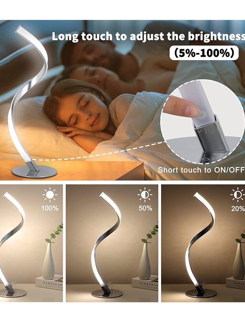HOCC مصباح مكتبي LED حلزوني مع إضاءة قابلة للتعتيم  - Image 3
