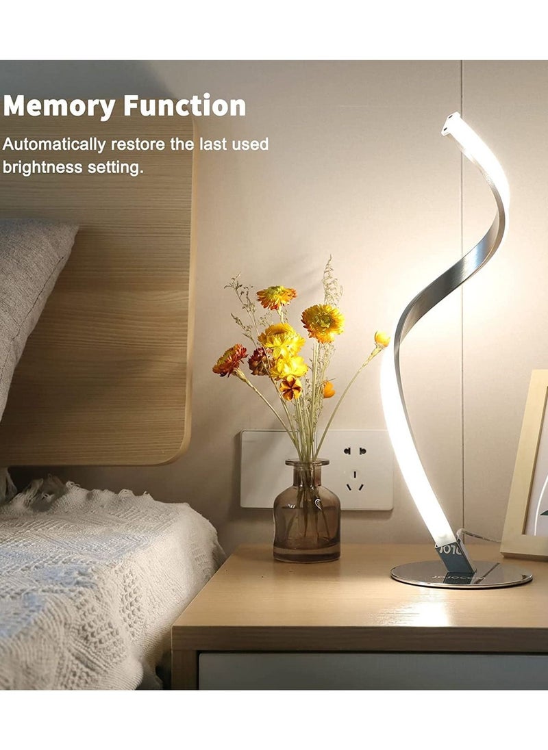 HOCC مصباح مكتبي LED حلزوني مع إضاءة قابلة للتعتيم  - Image 4