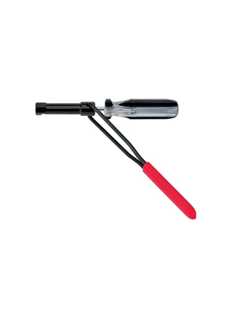 Generic - 12mm Jam Nut Valve Adjustment Tool Stainless Steel Lock Nut Valve Wrench with Long Handle, Versatile Fit for Japanese Car Engines Precision Valve Stud Adjustment Tool - Image 1