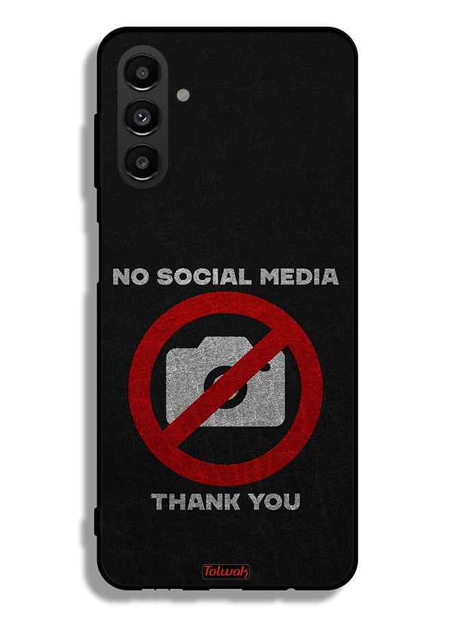 Tolwak Samsung Galaxy A04s Protective Case Cover No Social Media Thank You - Image 1