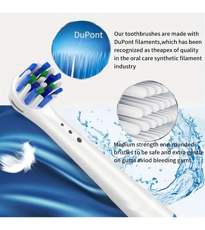 12 Pieces Accurate Cleaning Premium Electric Toothbrush Heads Replacement For Toothbrush Models 5000 7000 7500 8000 - Image 3