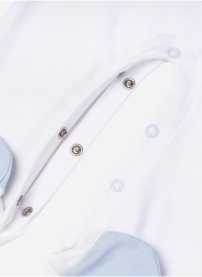 Babies Basic Meowmaid Graphic Long Sleeves Sleepsuit by Styli  - Image 3