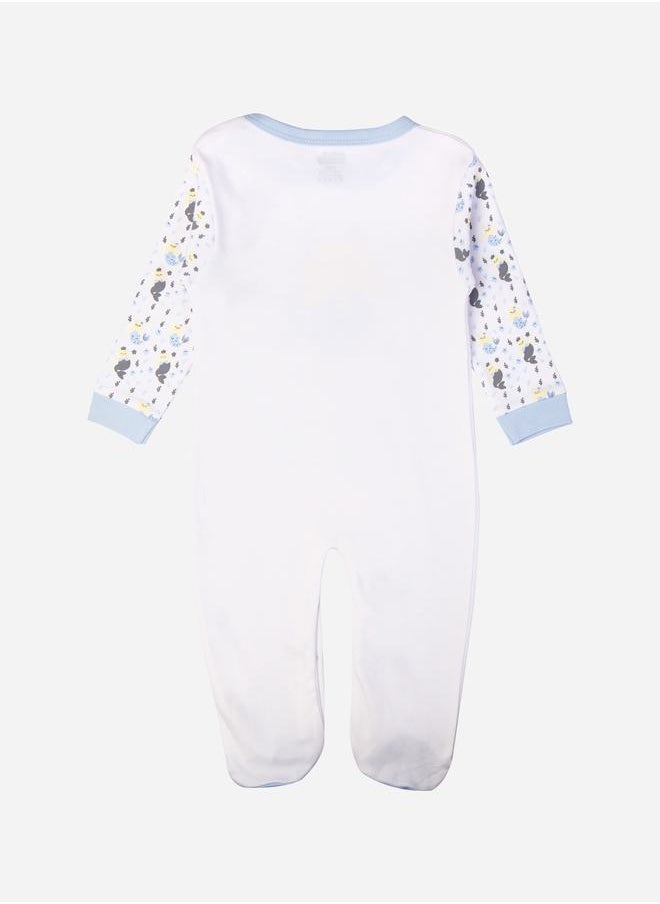 Babies Basic Meowmaid Graphic Long Sleeves Sleepsuit by Styli  - Image 2