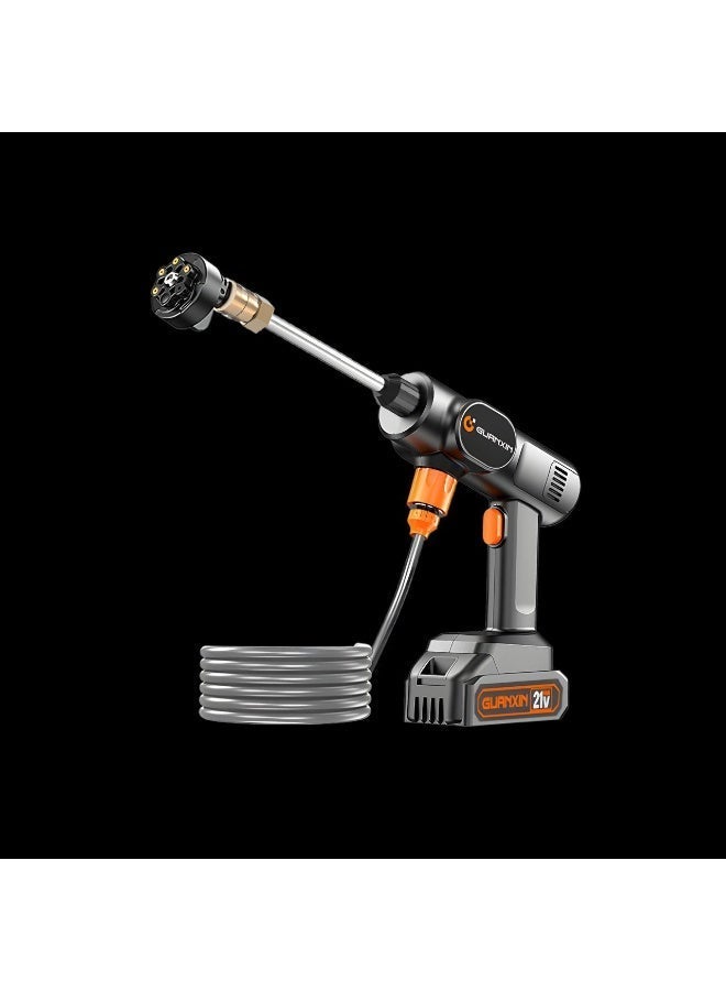 MOCOM Portable High-Pressure Car Wash Machine with ABS Body & Brass Nozzle + Collapsible 5.5 Gallon Water Tank on Wheels – Complete Mobile Car Wash System for Cordless Pressure Washers, Camping, RV, Home Cleaning & Pet Care – Foldable 22L Rolling Bucket with Drain Plug, Locking Lid & Filter – Compact Electric Power Washer for Deep Cleaning, Auto Detailing & Outdoor Use - Image 3