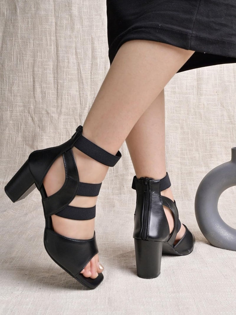 Shoetopia صندل كعب كتلة للنساء من شوتوبيا - Image 1