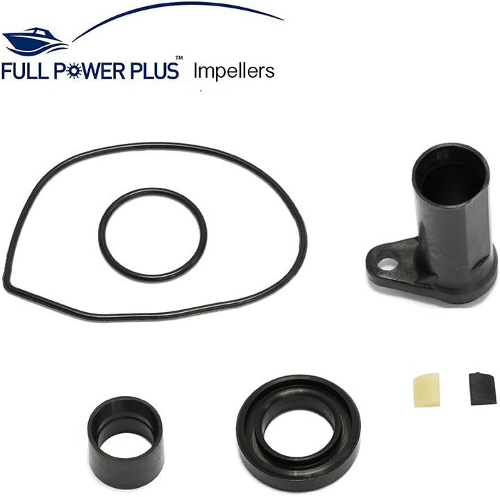 Full Power Plus 60HP 65HP 70HP 75HP Evinrude Johnson Water Pump Rebuild Kit Replacement With Housing Key 432955 OMC Sierra 18-3389 - Image 4