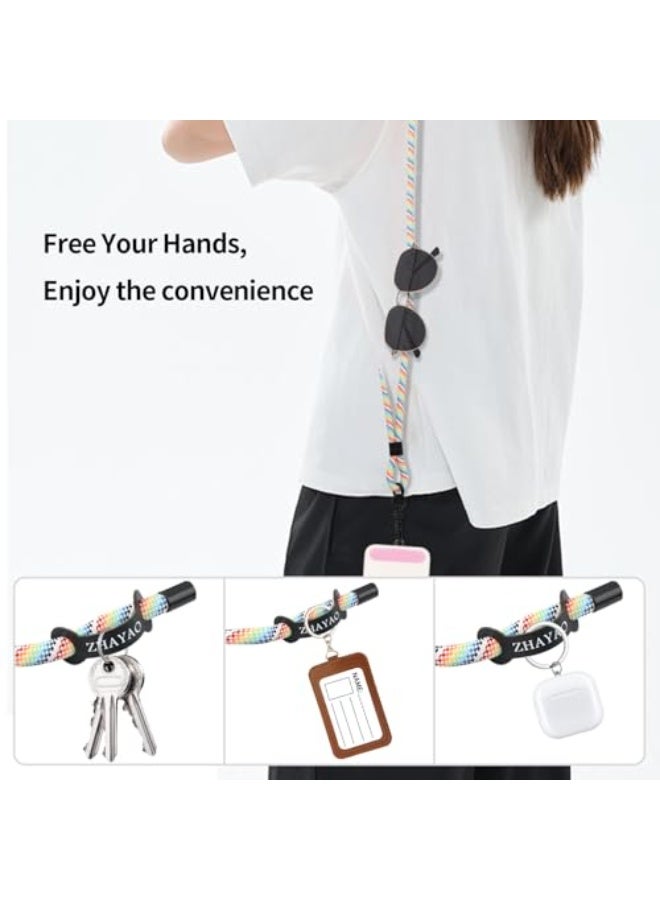 Phone Lanyard,Phone Strap,Wrist Lanyard,Lanyards For Keys,Keychains For Women,Nylon Adjustable Shoulder Neck,Universal Cell Phone Lanyard for All Smartphone,Travel Essentials 1pcs - Image 4