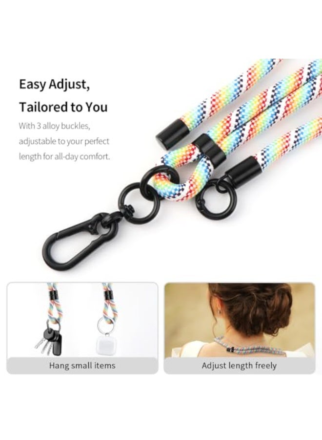 Phone Lanyard,Phone Strap,Wrist Lanyard,Lanyards For Keys,Keychains For Women,Nylon Adjustable Shoulder Neck,Universal Cell Phone Lanyard for All Smartphone,Travel Essentials 1pcs - Image 3