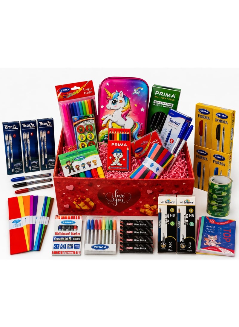 Comprehensive School Supplies Set – Includes a complete range of school and office tools (32 pieces). - Image 1