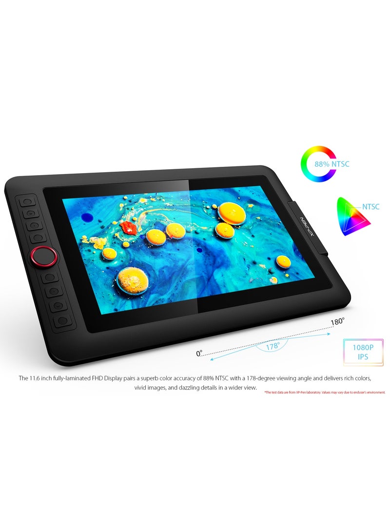 XP-PEN Artist12 Pro 11.6" Drawing Tablet with Screen Pen Display Full-Laminated Graphics Tablet with Tilt Function Battery-Free Stylus and 8 Shortcut Keys(8192 Levels Pen Pressure and 72% NTSC) - Image 4