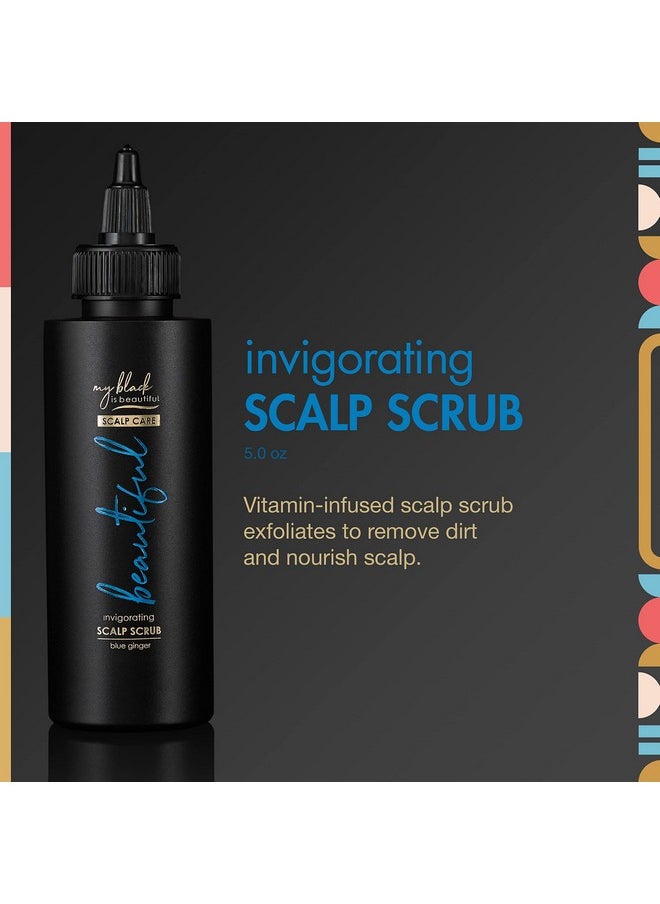 MY BLACK IS BEAUTIFUL My Black is Beautiful Invigorating Scalp Scrub Treatment for Dry Scalp and Damaged Hair, Blue Ginger and Mint, 4.2 fl oz  - Image 4