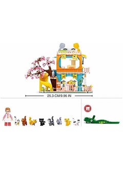 Sluban Girl'S Dream Series Cat House Building Blocks 521 Pcs With Mini Figuer And 8 Cats For Age 6 Plus Years Old  - Image 3