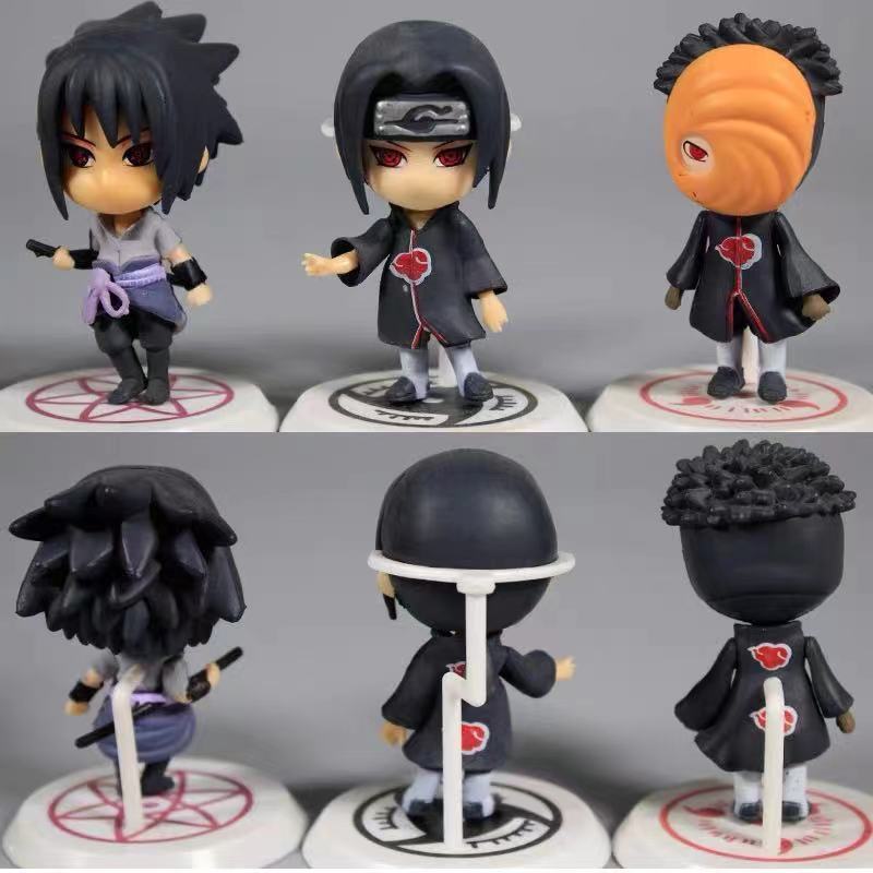 Naruto Q Version Action Figures Sasuke Naruto Sakura Kakashi Itachi Obito Blind Box Toys - Image 3
