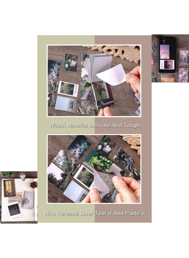 MaehSab Ces Washi Paper Stickers Set, Maehsab Vintage Aesthetic Scenery Daily Nature Life Travel Adhesive Stickers Notes For Scrapbook Journaling Stamping Notebook Diary Craft Album Making(6 Topics) - Image 4