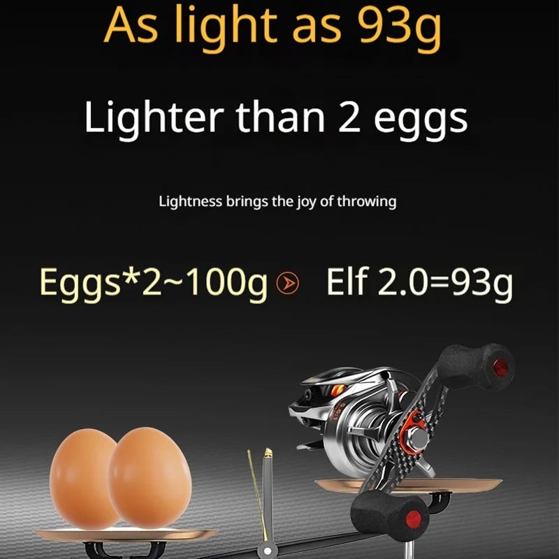 كادينس بكرة صيد Cadence Baitcasting Fishing Reel Spirit Series 2 Gen Ultra Light 93g Mini Portable Double Spool Freshwater Fishing, Forest 2.0 Two Spool, Left Hand - Image 3