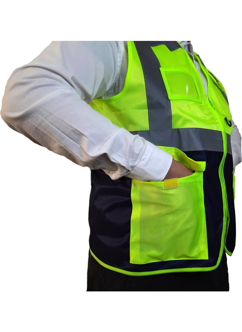 PGM Engineer Warning Vest with Reflective Pocket  - Image 5