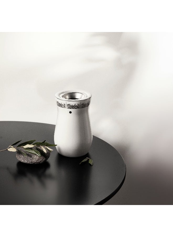 SIDDIQ Atheer Incense Burner White Silver - Et2518 