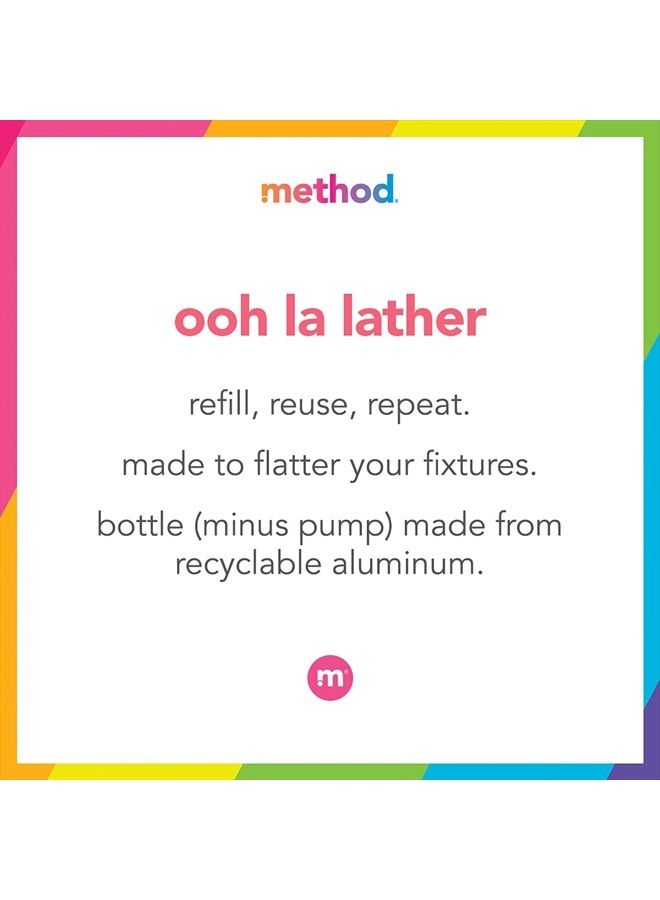 Method صابون جل لليدين، بنفسجي + لافندر، زجاجة ألومنيوم فضية قابلة لإعادة الاستخدام، تركيبة قابلة للتحلل البيولوجي، 12 أونصة (عبوة من 3 قطع) - Image 4